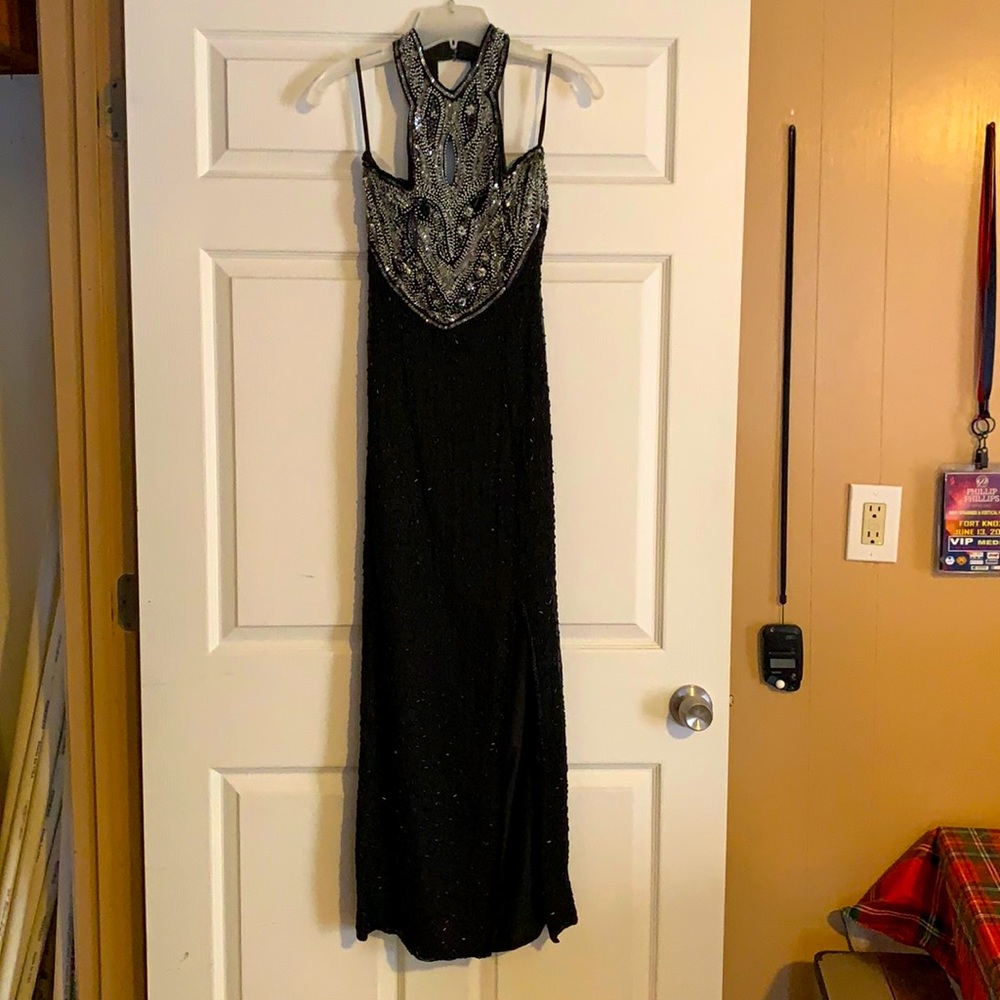 Vintage full length beaded gown